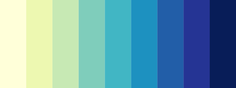 YlGnBu / 9 color palette