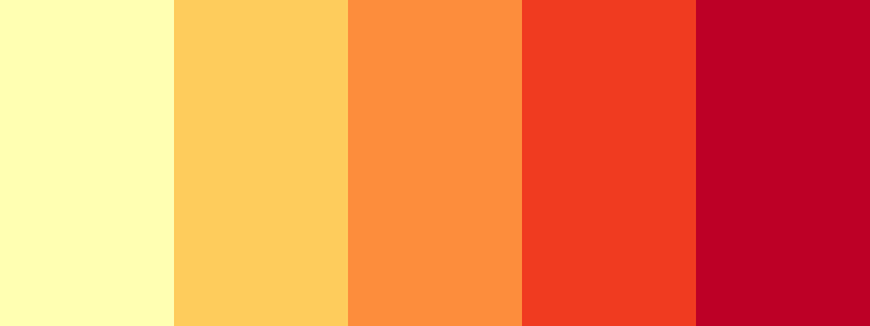 YlOrRd / 5 color palette