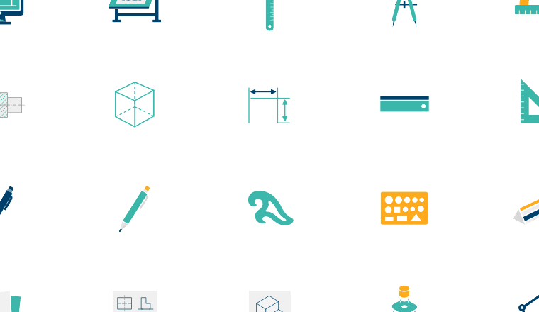 technical drafting icons icons, including engineering, technical drawing, drafting, cad / loading.io animated icon set