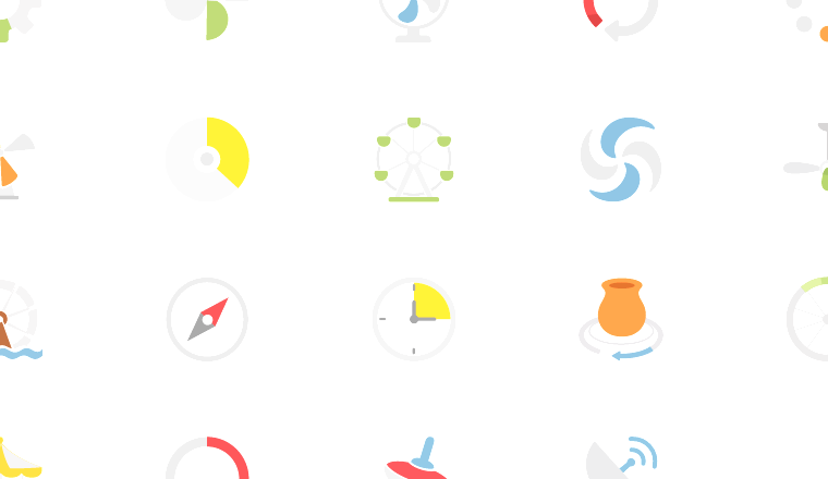 color progress spinners icons, including loading, spinner, progress, rotation / loading.io animated icon set