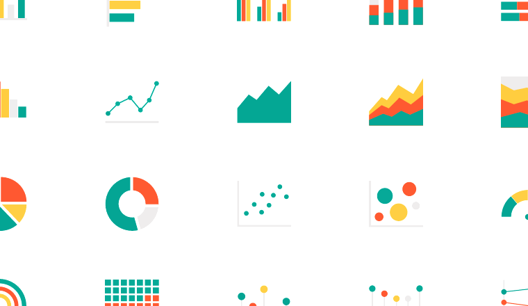flat basic chart icons icons, including charts, data, visualization, graphs / loading.io animated icon set
