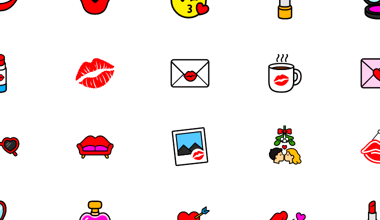 playful lips and love icons, including sex, sexy, flirt, kiss / loading.io animated icon set