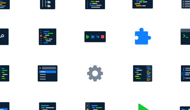 dark code editor icons icons, including vscode, vs-code, vs code, code editor / loading.io animated icon set