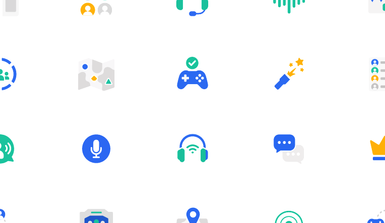 flat gaming squad icons icons, including team, gaming team, squad, multiplayer / loading.io animated icon set
