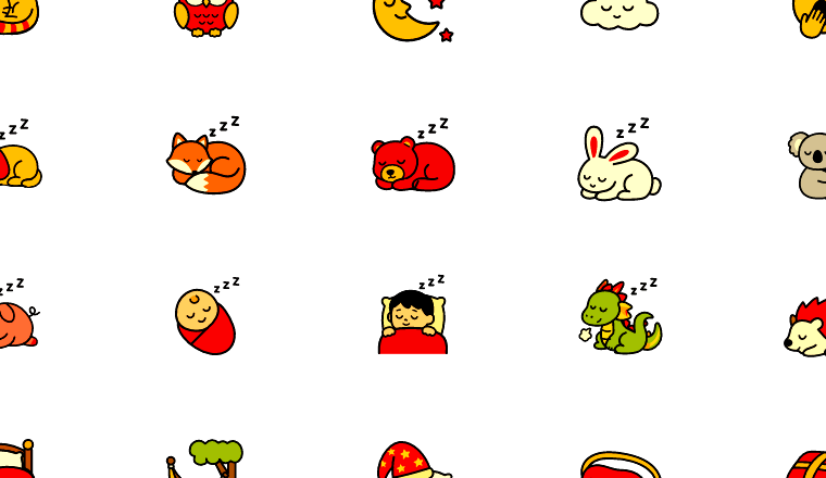 cartoon zzz sleep icons icons, including zzz, sleep, sleepy, bedtime / loading.io animated icon set
