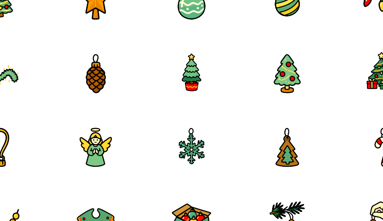 festive christmas tree icons, including christmas, xmas, holiday, christmas tree / loading.io animated icon set