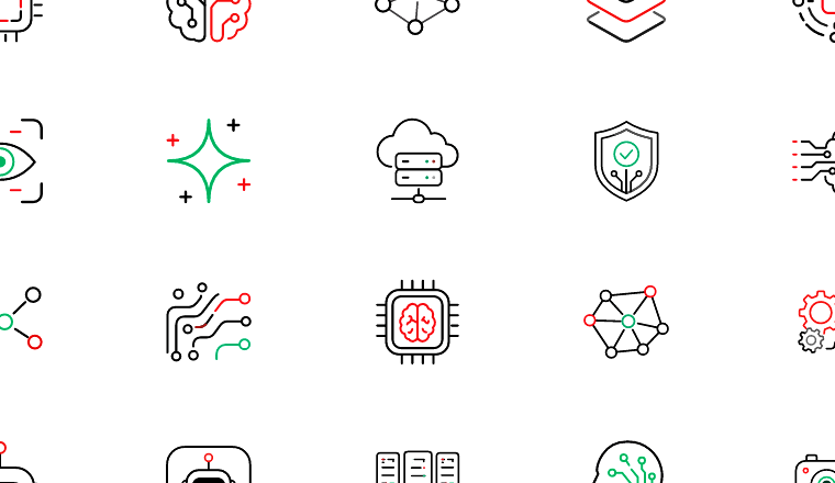 ai neural network icons icons, including ai, neural network, technology, circuit / loading.io animated icon set