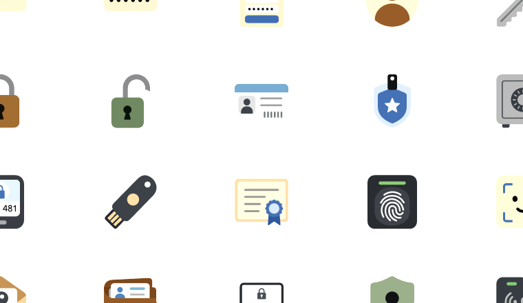 soft credential security icons, including credentials, login, password, security / loading.io animated icon set