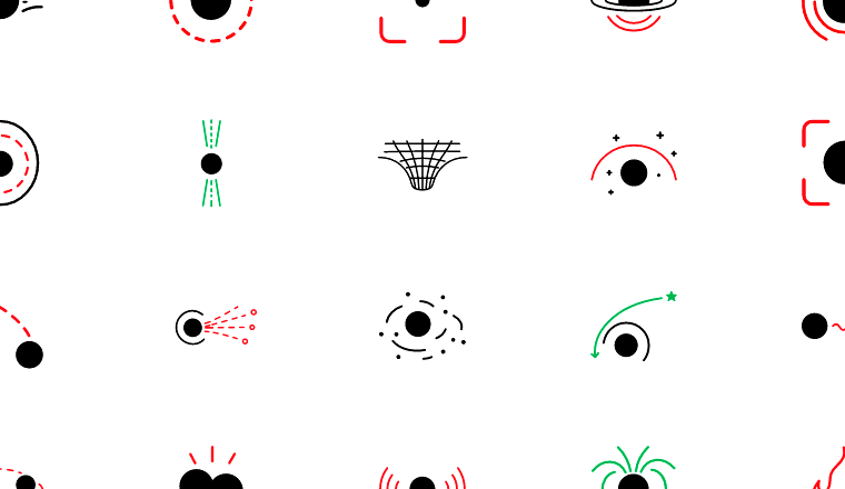 minimal black hole icons, including black hole, black and white, space, astronomy / loading.io animated icon set