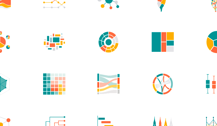 flat advanced chart icons icons, including dataviz, charts, analytics, infographics / loading.io animated icon set
