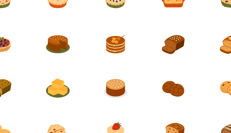 rustic baking icons, including baking, rustic, bakery, dessert / loading.io animated icon set