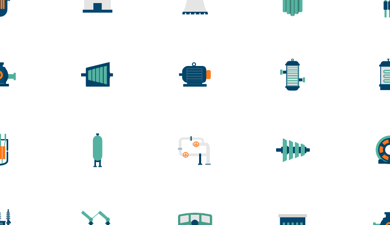 nuclear power plant icons icons, including nuclear, power generation, reactor, energy / loading.io animated icon set