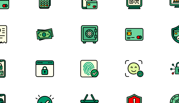 outlined safe payment icons, including safe payment, payment, checkout, security / loading.io animated icon set