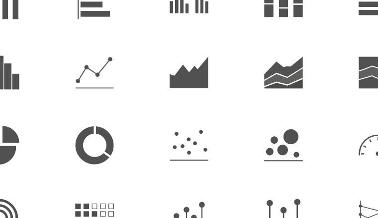 solid basic chart icons icons, including charts, data, visualization, analytics / loading.io animated icon set