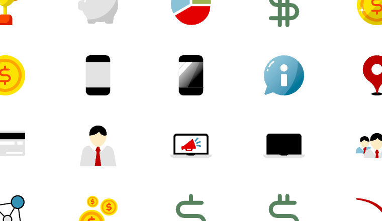 business icons, including business, sales, marketing, profit / loading.io animated icon set