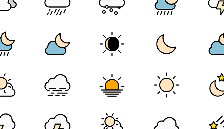 weather icons, including weather, nature, sky, sunny / loading.io animated icon set